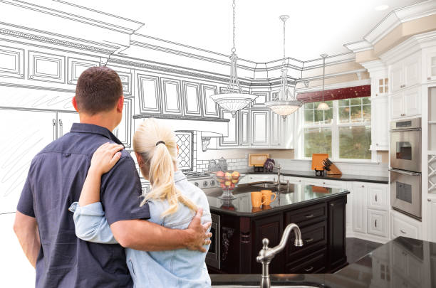 Professional Kitchen Island Installation technician working in Burlington, KY